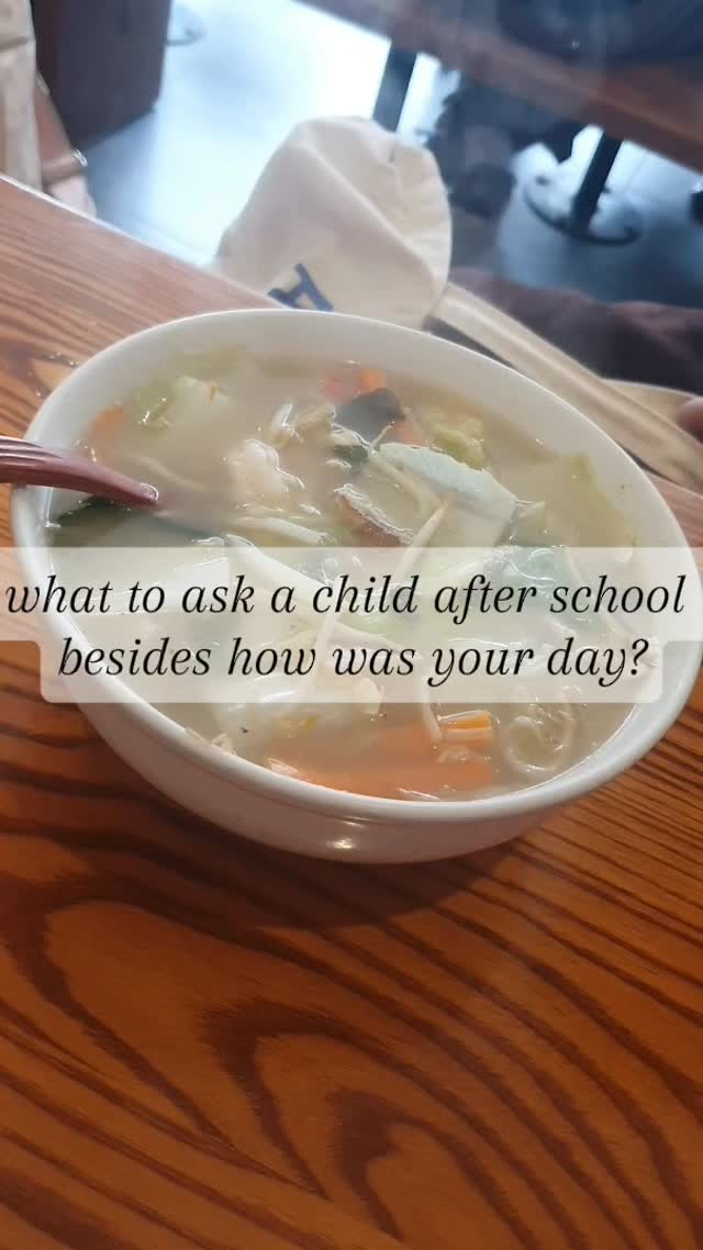 What to ask kids after school besides how was your day?  Here's an idea of what to ask kids after school that gets them talking.  You know those times when you get a a one word answer and I want to talk about something else moments after school. But you want to connect with your child.  #momlife #familyresources #parentingtips