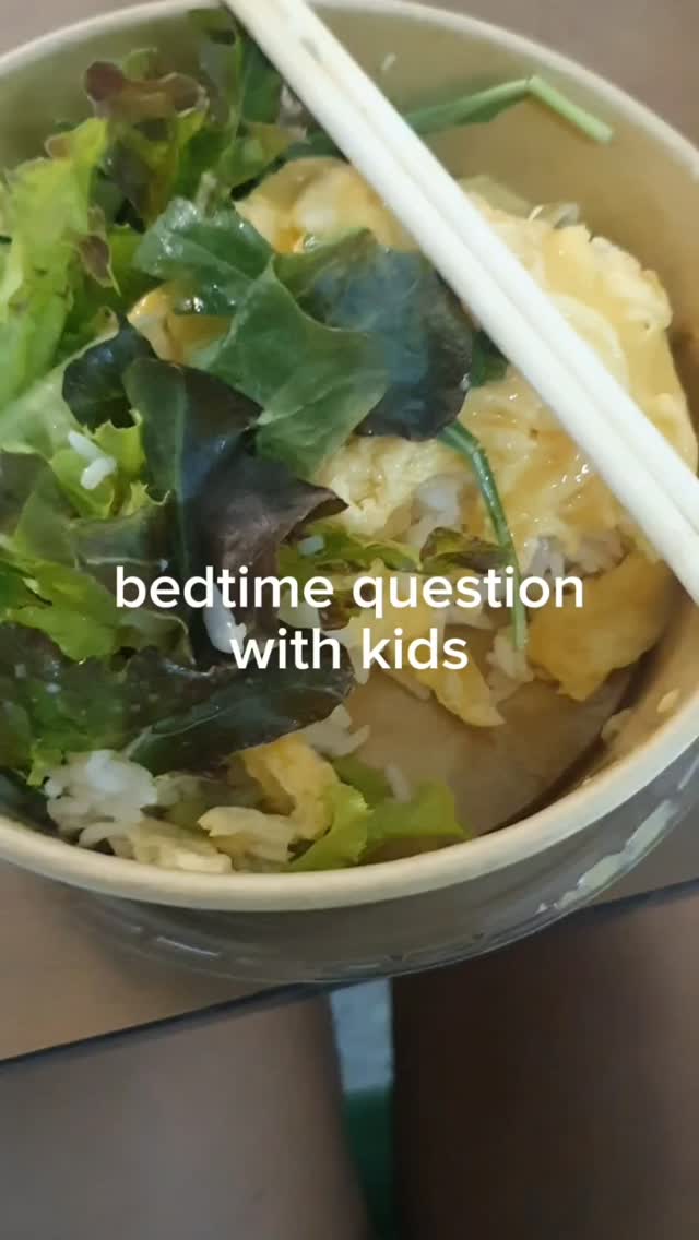 Bedtime question with kids.  #momlife #familyresources