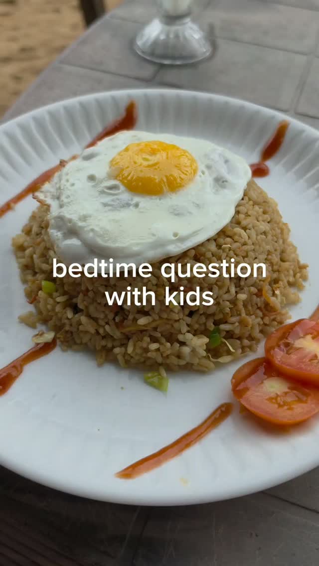 Bedtime question with kids  #parenttip
#momlife
