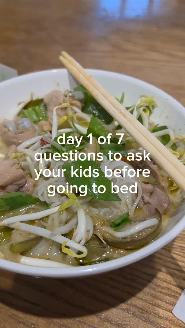 Questions to ask kids before bed Day 1.  #parenttip #momlife