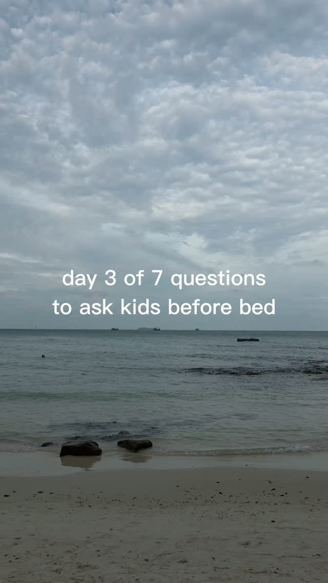 Day 3 of 7 days of bedtime question with kids.  #momlife #familyresources
