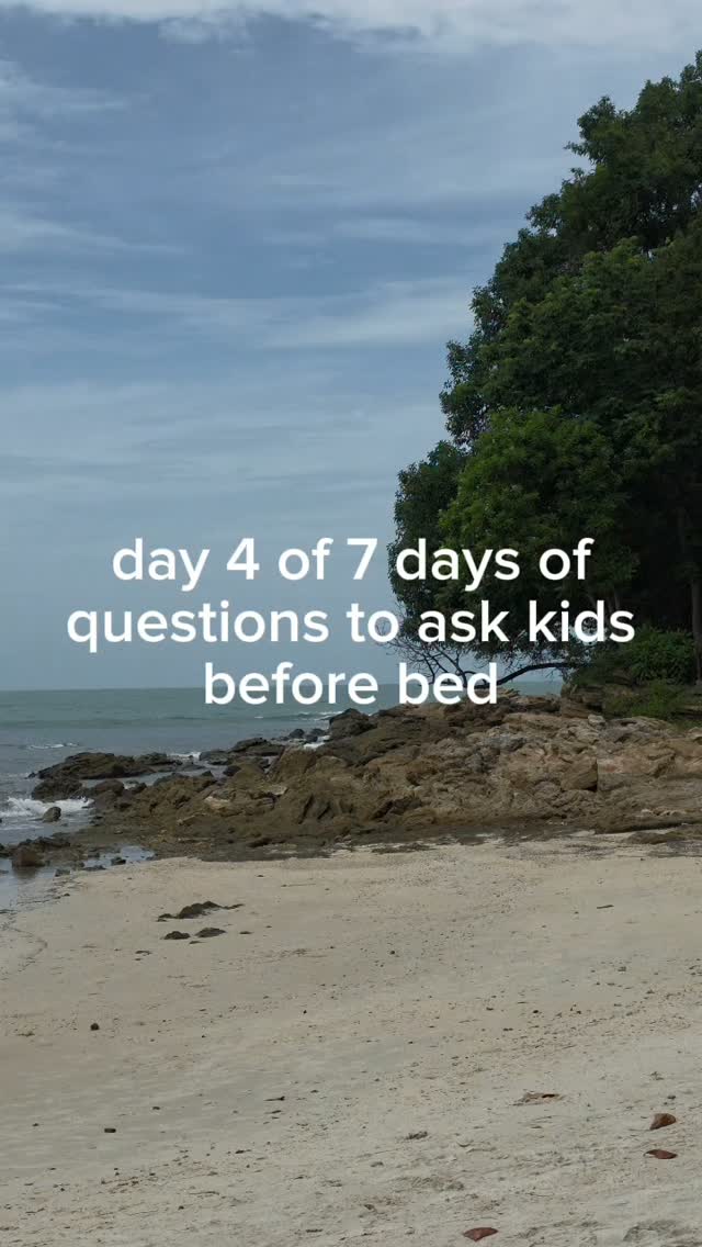 Day 4 of 7 days of bedtime question with kids.  #momlife #momtips