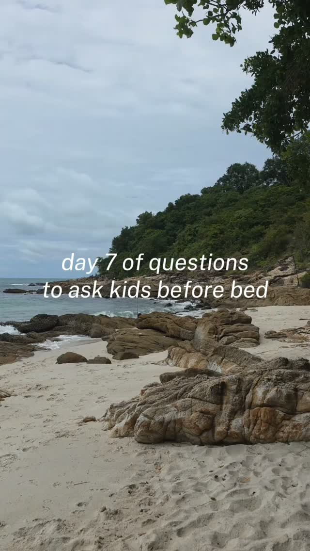 Day 7 of 7 days of bedtime question with kids
#parenttip #parenthack #familyresources
