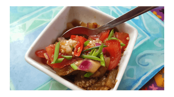 bowl of ensaladang talong